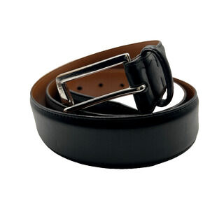 MEN'S LAUREN RALPH LAUREN BLACK GENUINE LEATHER BELT SIZE 38"